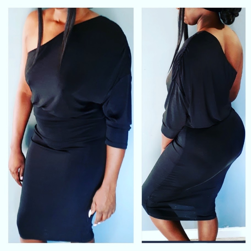 Black evening dress